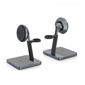 2-in-1 Qi2 Wireless Charging Stand with Air-cooled Acceleration