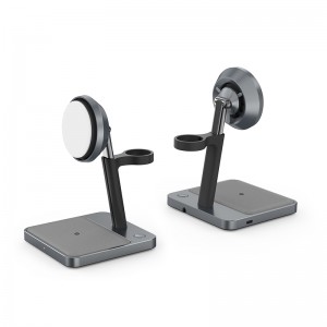 2-in-1 Qi2 Wireless Charging Stand with Air-cooled Acceleration