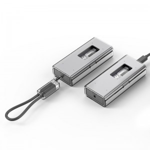 USB4 To NVME SSD Enclosure with Hidden Type-C Cable