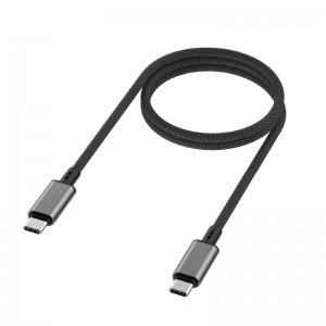 USB4 Gen3 Full-Featured Type-C to Type-C Nylon Braided Cable