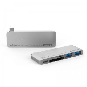 5 In 1 USB C Card Reader Adapter Docking Station Hub