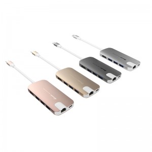 Usb 3.0 Usb C Suppliers –  8 in 1 Multiport USB-C Hub – Gopod