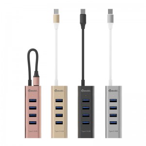 Professional Hub Thunderbolt 3 Suppliers –  6 in 1 HDMI Multi ports Type-C to USB3.0 adapter – Gopod