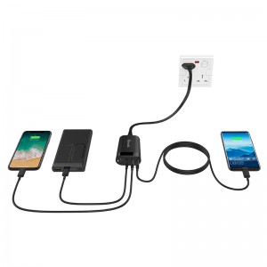 60W GaN Power Adapter+USB-C Hub