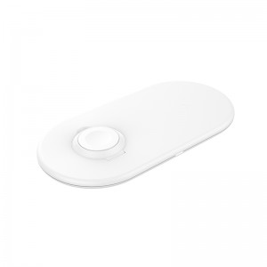 2 in 1 Qi-Certified Fast Wireless Charging Pad for iPhone&iWatch