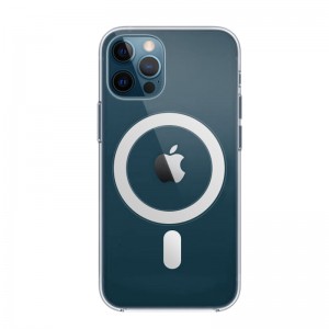 Clear Magnetic Liquid Silicone Case for iPhone 12 series